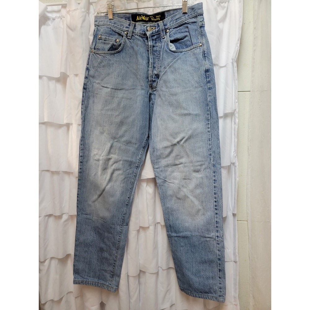 Dr. Martens AirWair Vintage Straight Leg Jeans Light Blue Denim Button Fly 1614 - Picture 1 of 9